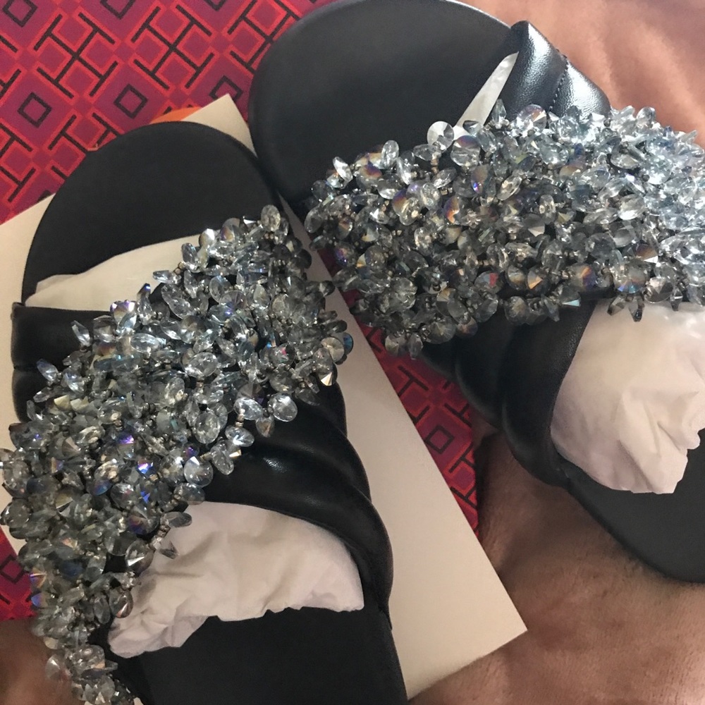 Tory Burch Embellished Slide- New